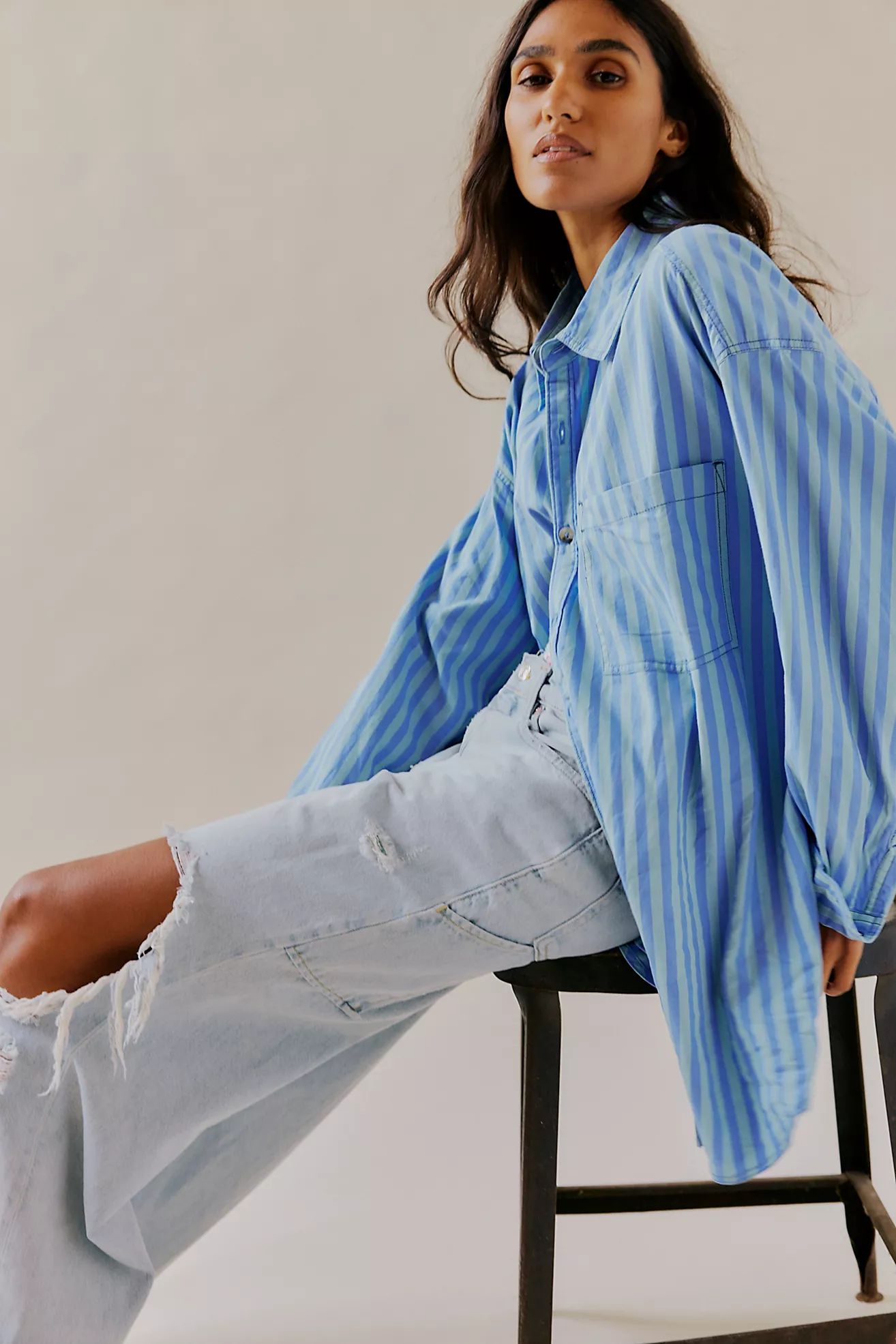 We The Free Freddie Striped Shirt | Free People (Global - UK&FR Excluded)