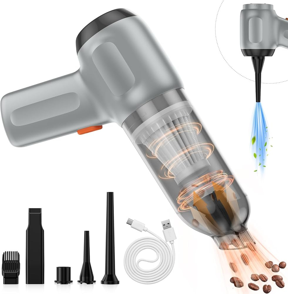 Fanisic Mini Vacuum, Wireless Handheld Car Vacuum Cleaner Rechargeable, 8000PA Strong Suction, 3 ... | Amazon (US)