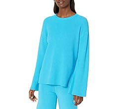 The Drop Women's Alice Crewneck Back-Slit Ribbed Pullover Sweater | Amazon (US)