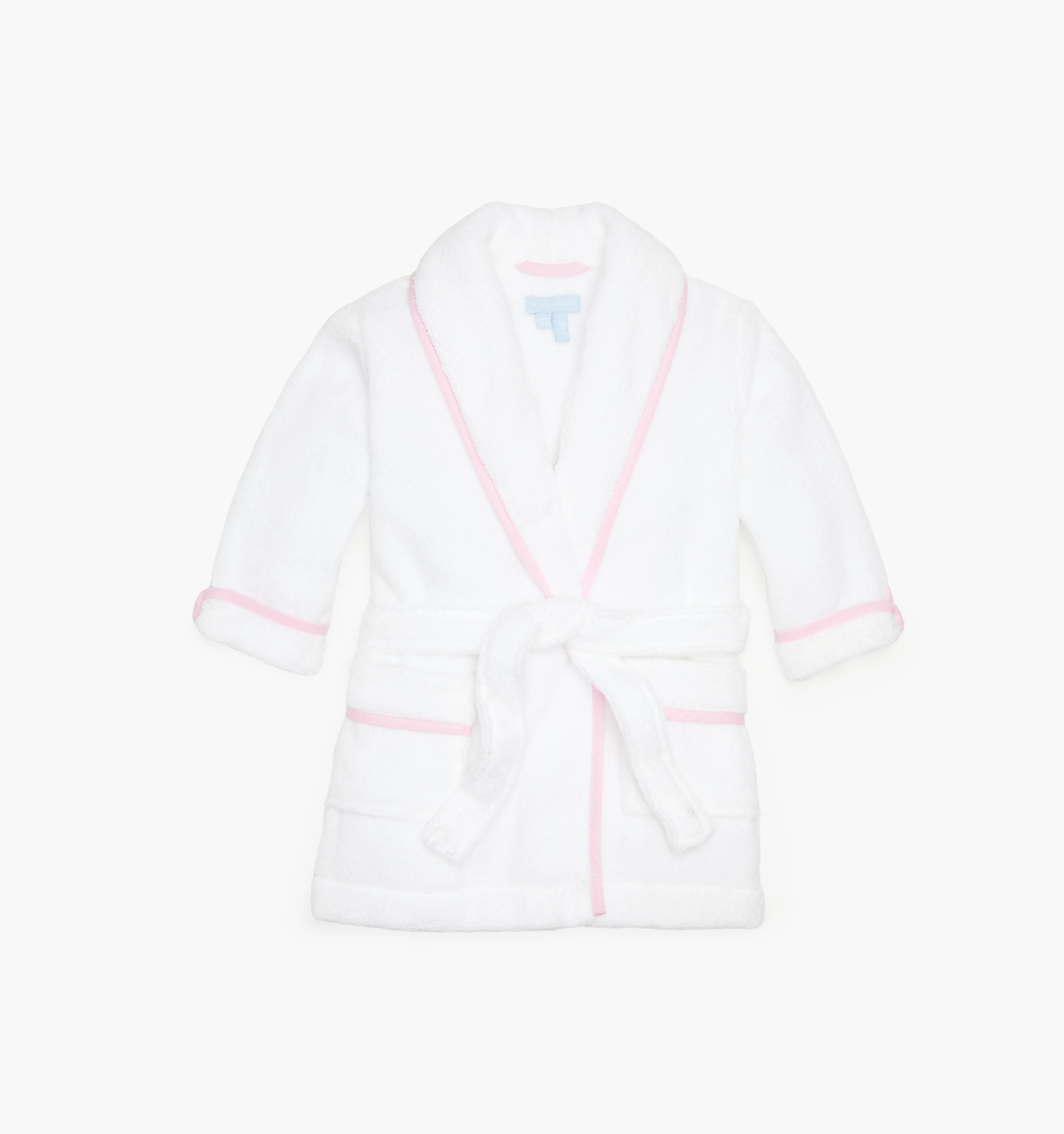 The Tiny Hotel Robe - White/Navy | Hill House Home US