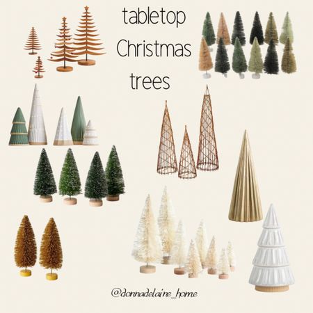 Love mini trees ! I have several bottle brush trees, they’re perfect to scatter around the home at Christmas! 
Mini trees, tabletop trees, Christmas trees 

#LTKHoliday