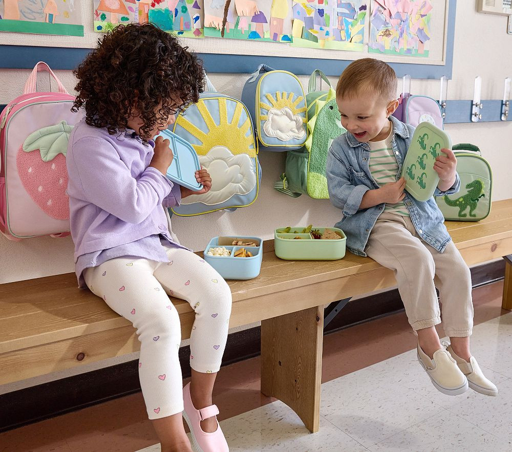 Little Critters Silicone Bento Box - Dino | Pottery Barn Kids
