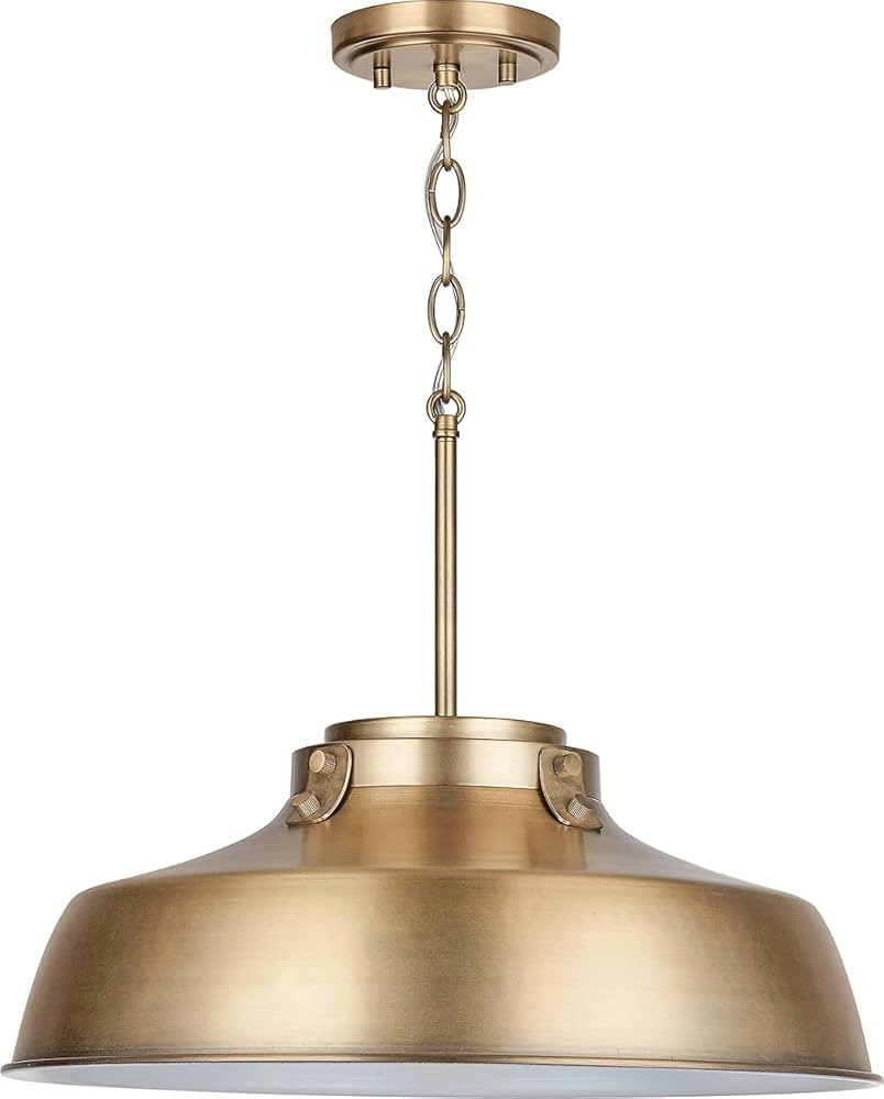 Austin Allen 9D328A Oakwood Urban/Industrial Metal Shade Pendant Lighting Fixture, 1-Light 100 Wa... | Amazon (US)