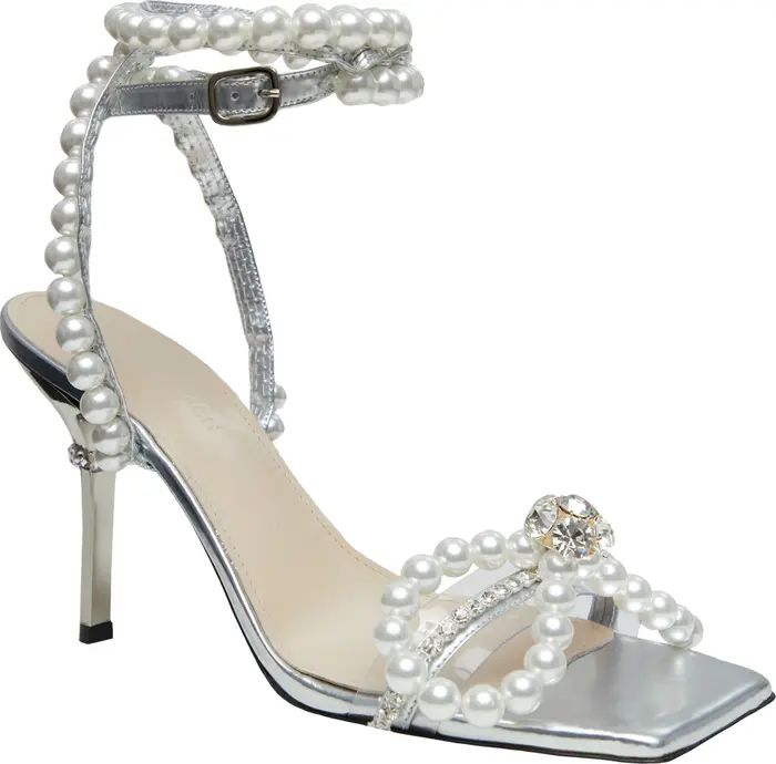 Imitation Pearl Bow Sandal | Nordstrom