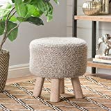 Jaipur Wool Stool, Bleached Sand, 16" x 16" x 16" | Amazon (US)