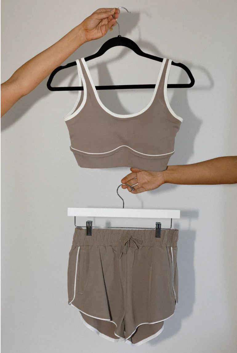 Brushed Power Piped Bra | Salt Project