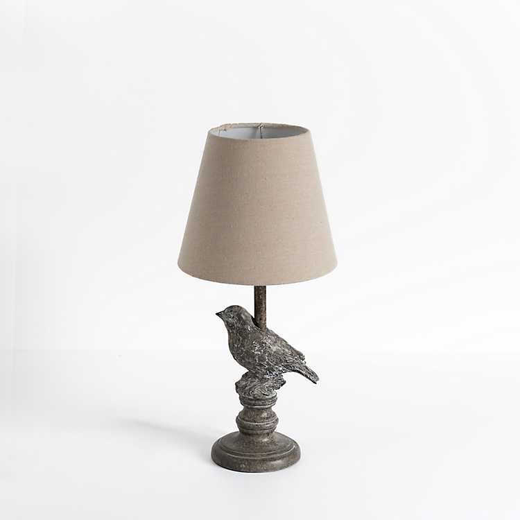 Stone Gray Perched Bird Table Lamp | Kirkland's Home