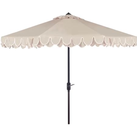 The scalloped umbrella every patio or deck needs this Summer for less than $200! 

Shop the look and follow @pennyandpearldesign for more home style 



#LTKFind #LTKsalealert #LTKhome