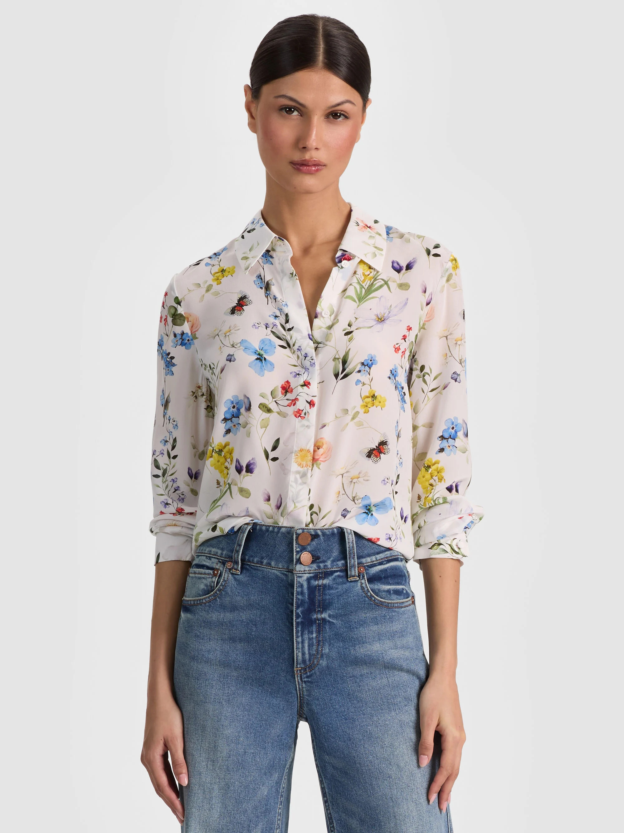 WILLA SILK BLOUSE | Alice + Olivia