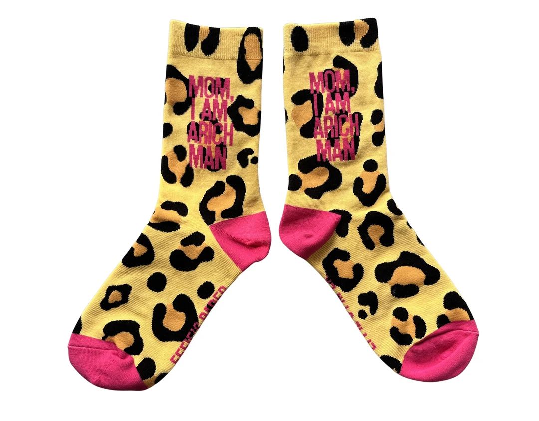 Rich Man Leopard Print Socks | Etsy (US)