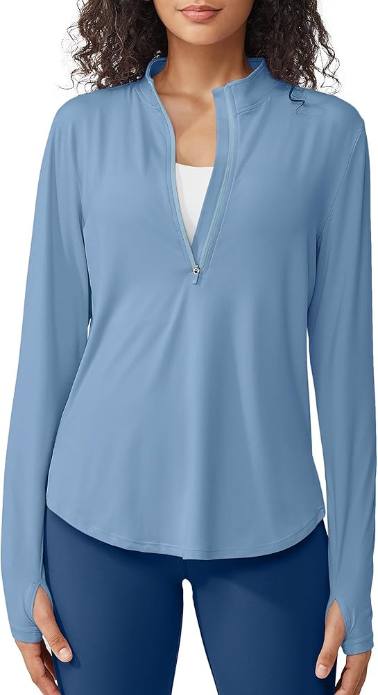 G4Free Lightbreeze Womens UPF 50+ Long Sleeve Sun Shirts Half Zip Pullover | Amazon (US)