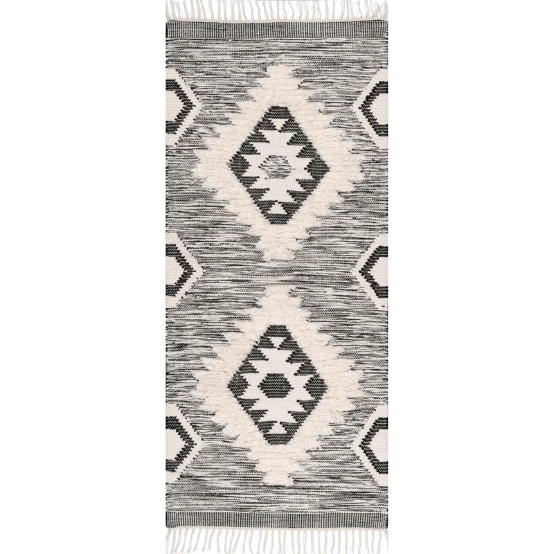 Grenada Southwestern Hand Knotted Wool Grey Area Rug | Wayfair North America