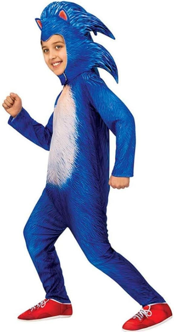 Verceco Sonic Cosplay Costume Jumpsuit Cartoon Pretend Play Clothing Props for Kids Boys Halloween P | Amazon (CA)