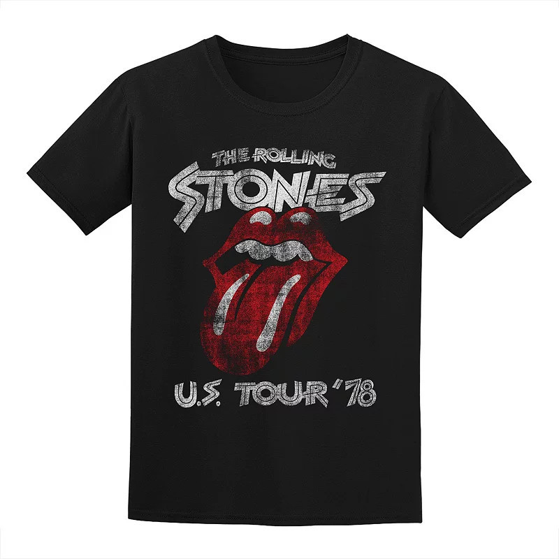 Men's Rolling Stones Tee, Size: Medium, Black | Kohl's