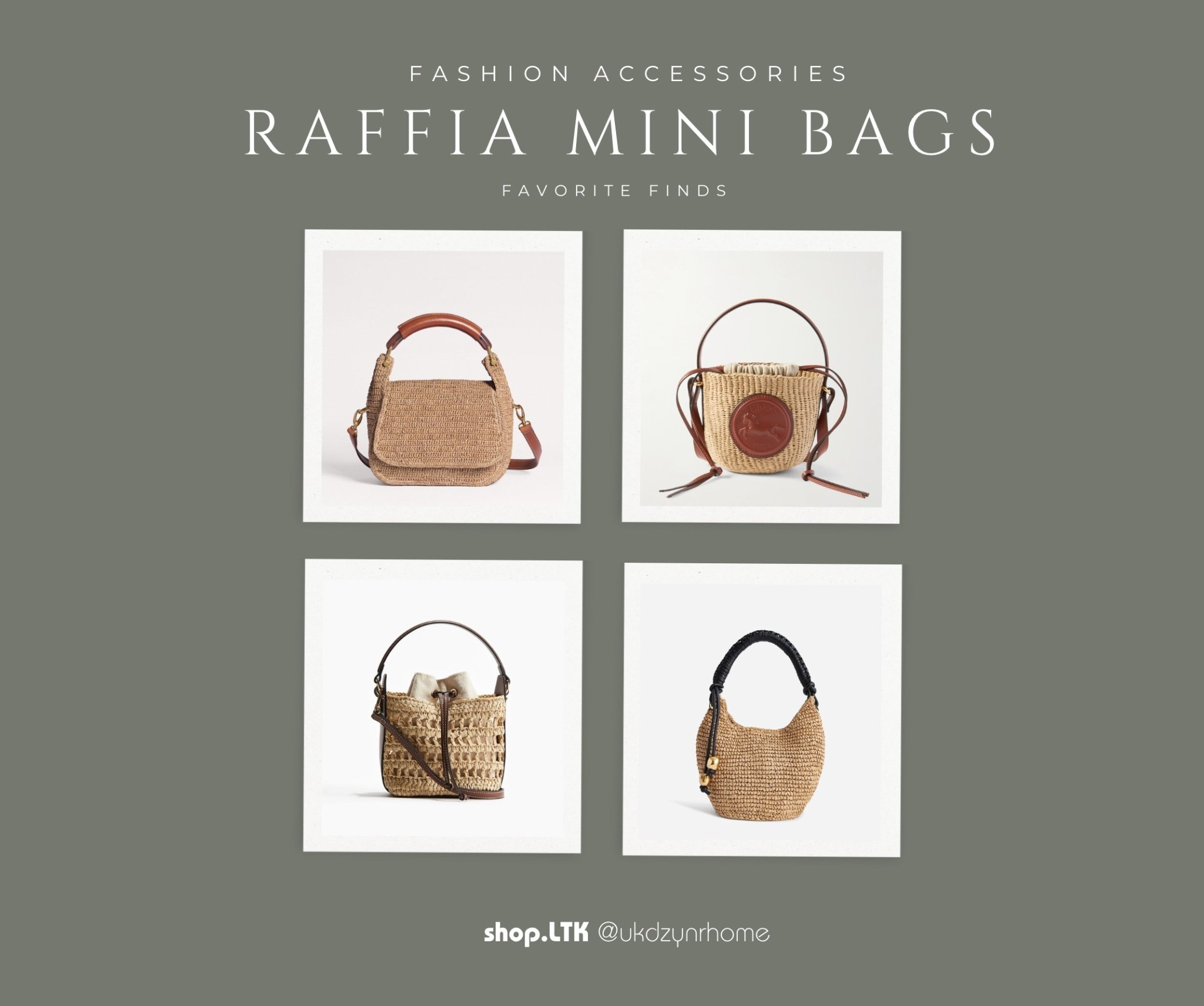 Fashion Accessories | Mini Raffia Handbag | Purses

#LTKItBag