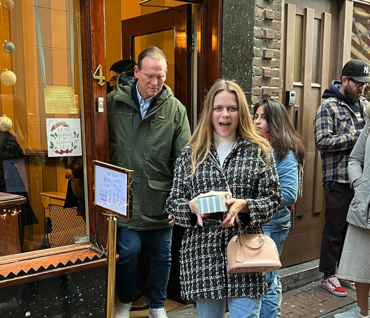 Fashionphile has great designer bags at a fraction of the price! All bags are verified to be authentic. I got my daughter Louis Vuitton Alma Monogram Verdi’s bag and she used it’s crossbody strap all around Europe. Here she is getting the best cookies In Amsterdam! 
She kept her hands free to enjoy the cookies with that great crossbody strap!
The shipping and delivery was so easy and they have so many products available!


#LTKitbag #LTKtravel #LTKFind