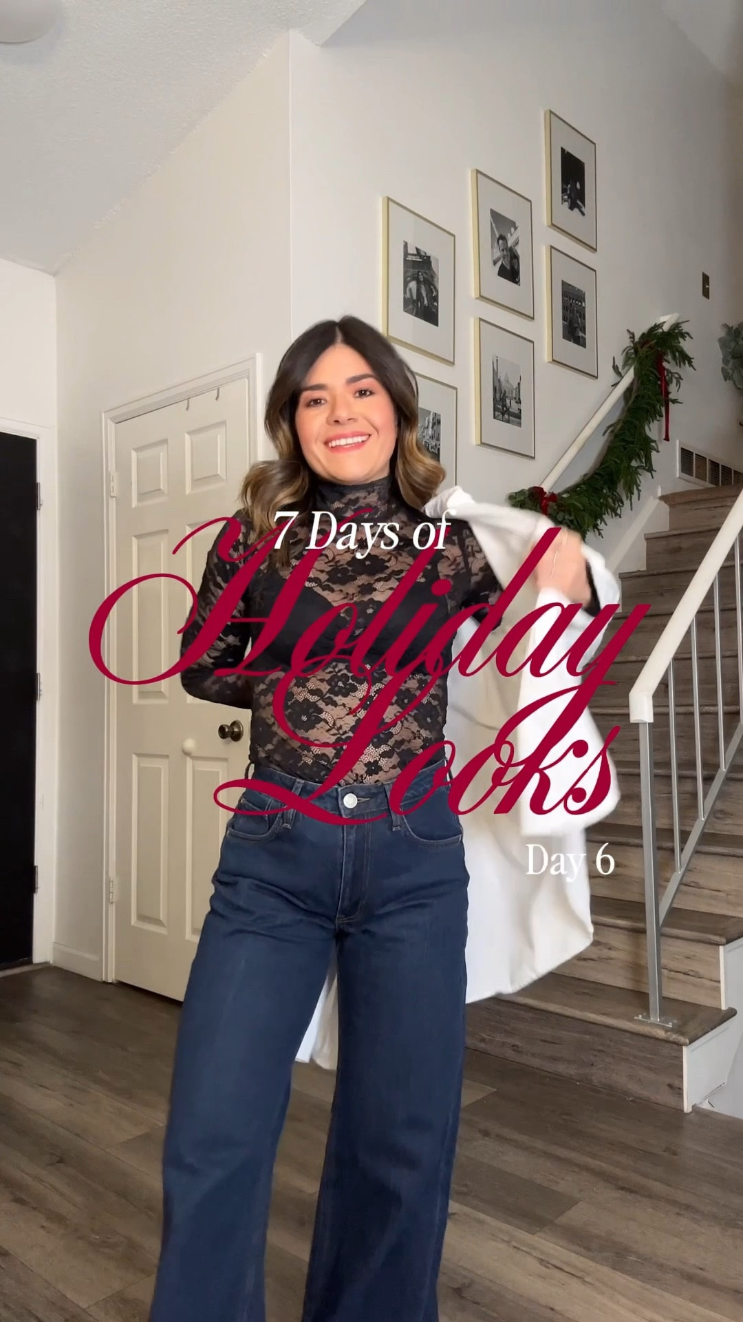 7 Days of Holiday looks, for day 6 I’m going for more of a casual vibe! Love this combination! So unexpected and chic! 
Take 25% off my jeans with code CHICTALKCH25

Linked similar lace top
White shirt size small
Jeans size 24

#LTKFindsUnder100 #LTKHoliday