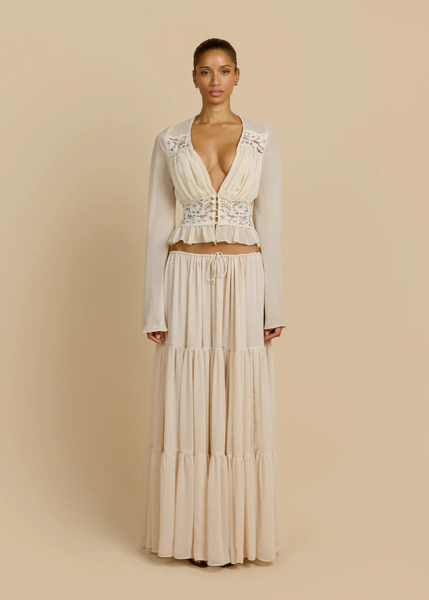 ALESSANDRA SKIRT IVORY | ARCINA ORI