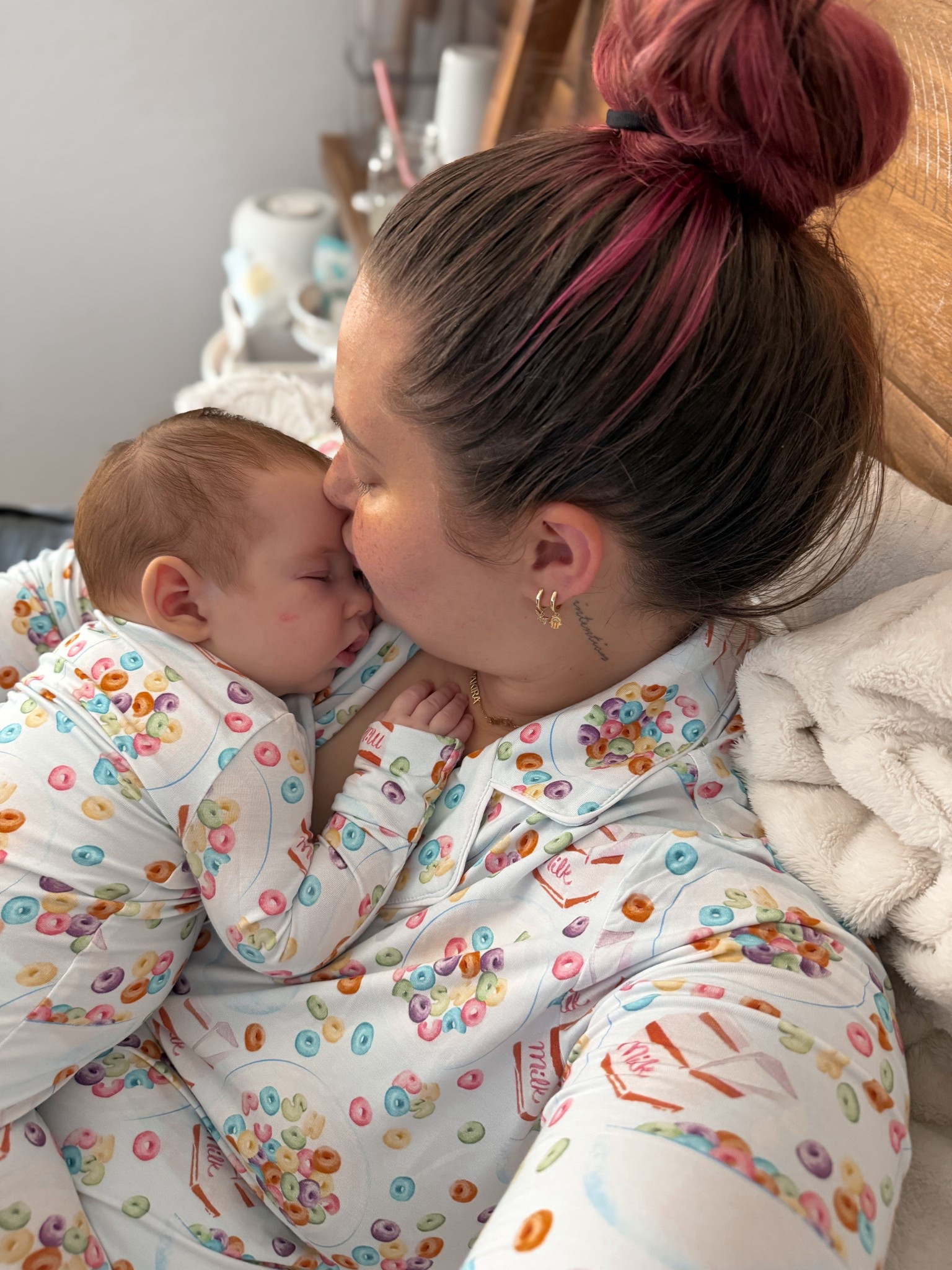 The cutest matching pjs! Wearing a xl. 

Posh peanut. Mommy and me  ￼￼

#LTKmomlife #LTKBaby #LTKMidsize