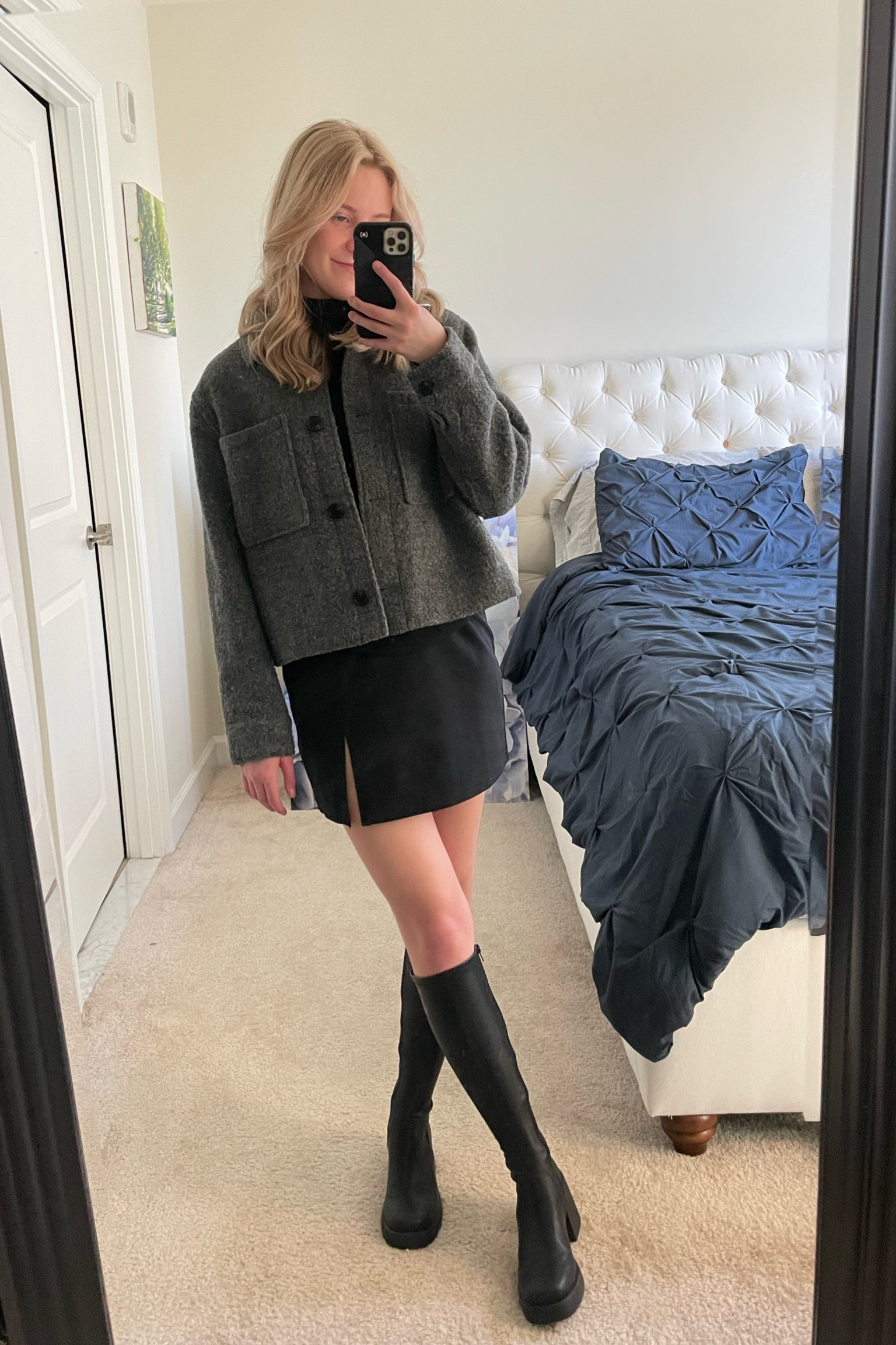 End of winter fit
XS in jacket
S in top
XS in skirt
Size 6 in boots
#aritiza #amazon #stevemadden #h&m #longsleeve #skirt #boots #jacket #winterfit

#LTKSeasonal #LTKworkwear #LTKshoecrush