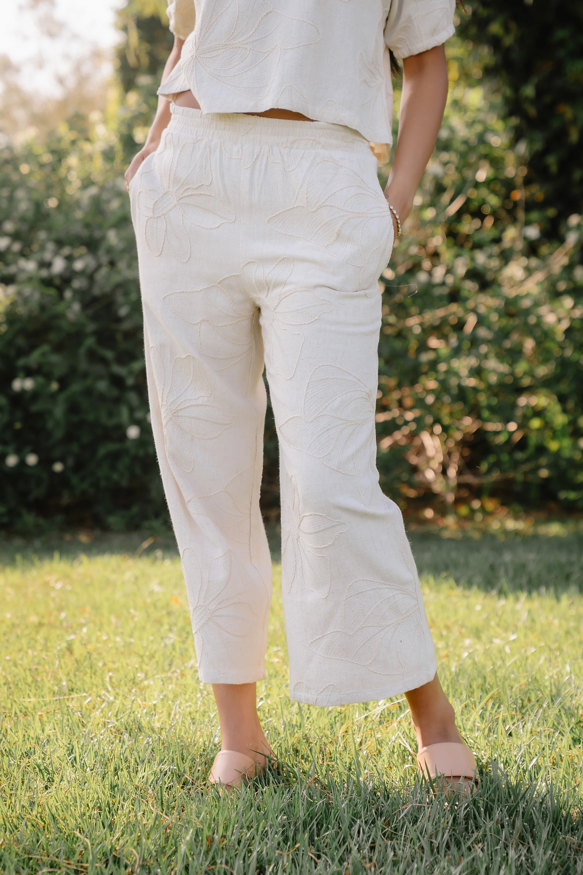 Kortney Floral Wide Leg Pants | Böhme US