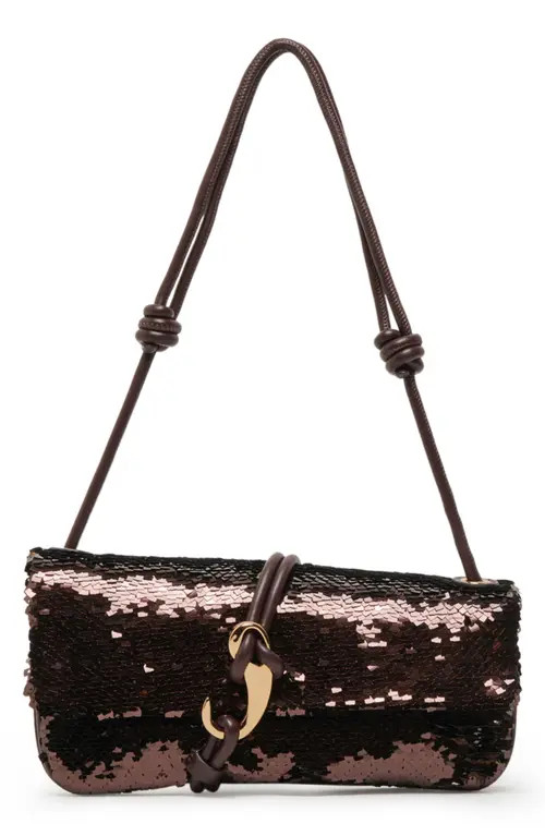 Dolce Vita Alice Sequin Shoulder Bag in Brown at Nordstrom | Nordstrom