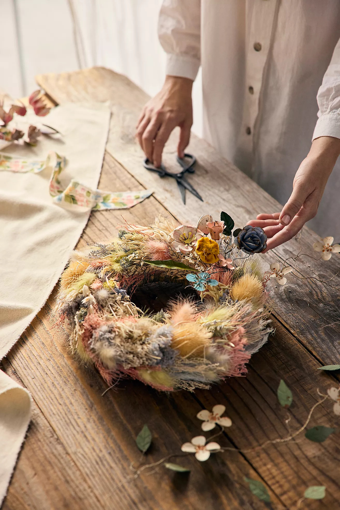 Pastel Candy Dried Wreath | Anthropologie (US)