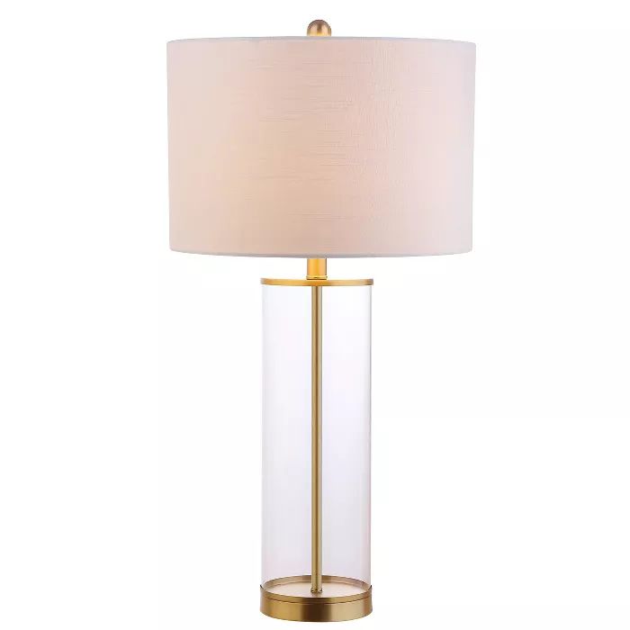 29.25&#34; Glass Collins Table Lamp (Includes LED Light Bulb) Brass - Jonathan Y | Target