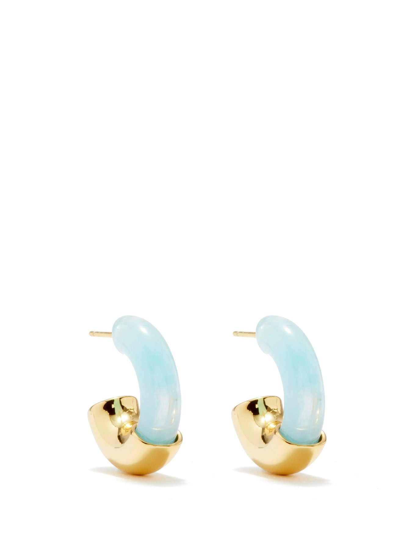 Infinity 18kt gold-plated hoop earrings | Matches (US)