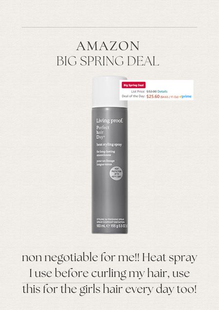 Amazon big spring deal must have hair heat protectant 

#LTKfindsunder50 #LTKsalealert #LTKbeauty