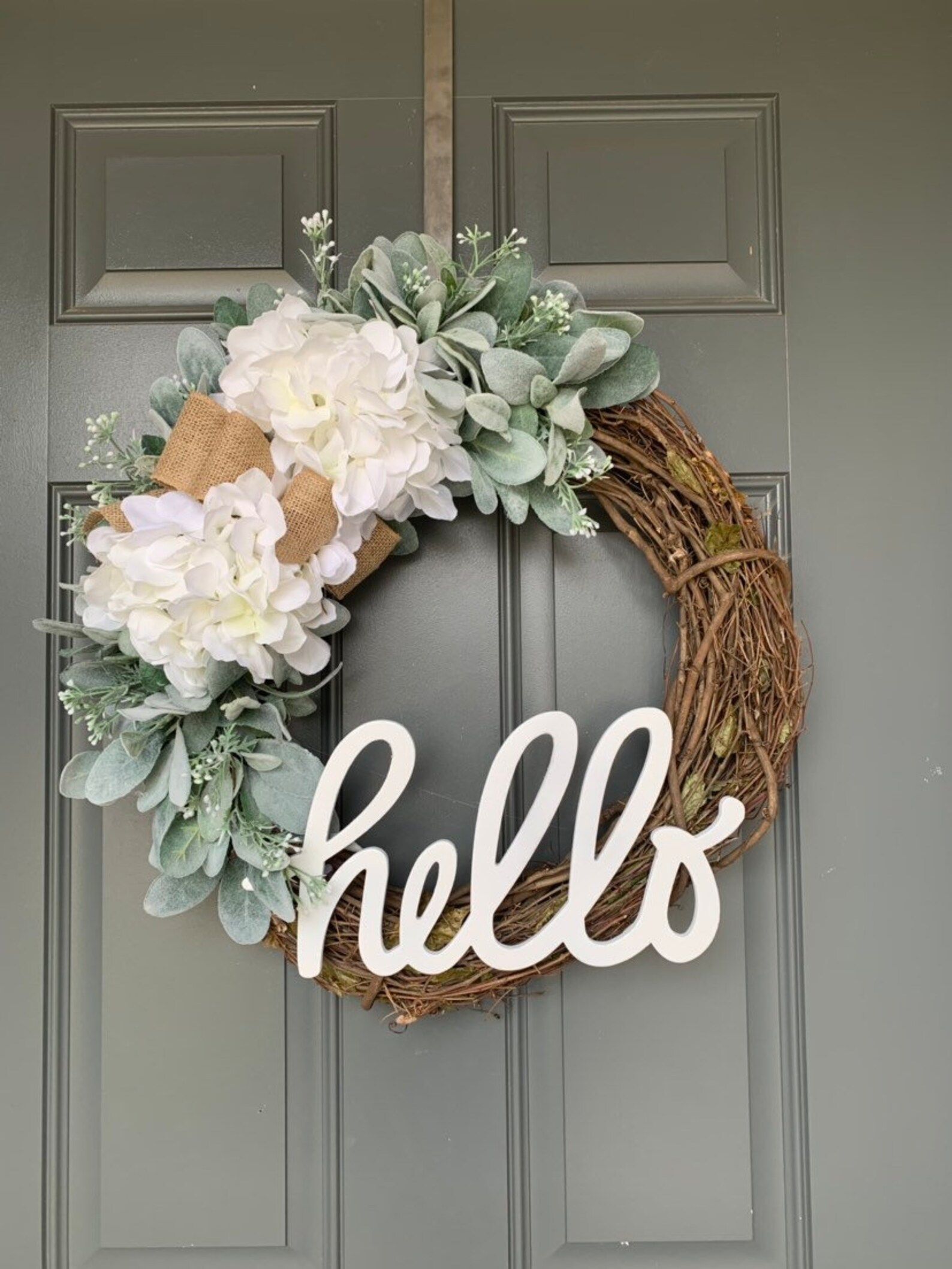 Summer Wreaths for Front Door, Wreath for Front Door, Hydrangea Wreath, Front door wreath, Summer... | Etsy (US)