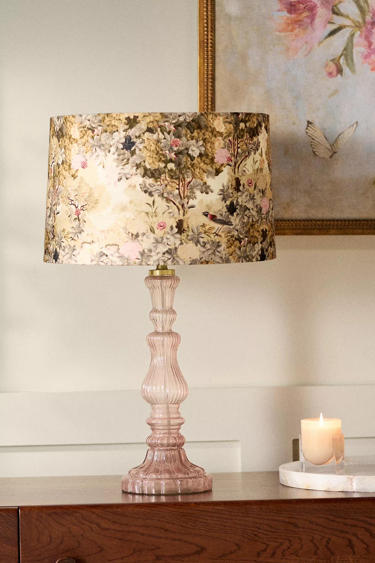 Printed Fabric Drum Lamp Shade | Anthropologie (US)