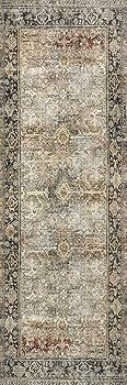 Loloi Layla 2'-6" x 7'-6" Runner Rug in Olive/Charcoal - Thick Area Rug, Soft Area Rug with, Vint... | Amazon (US)