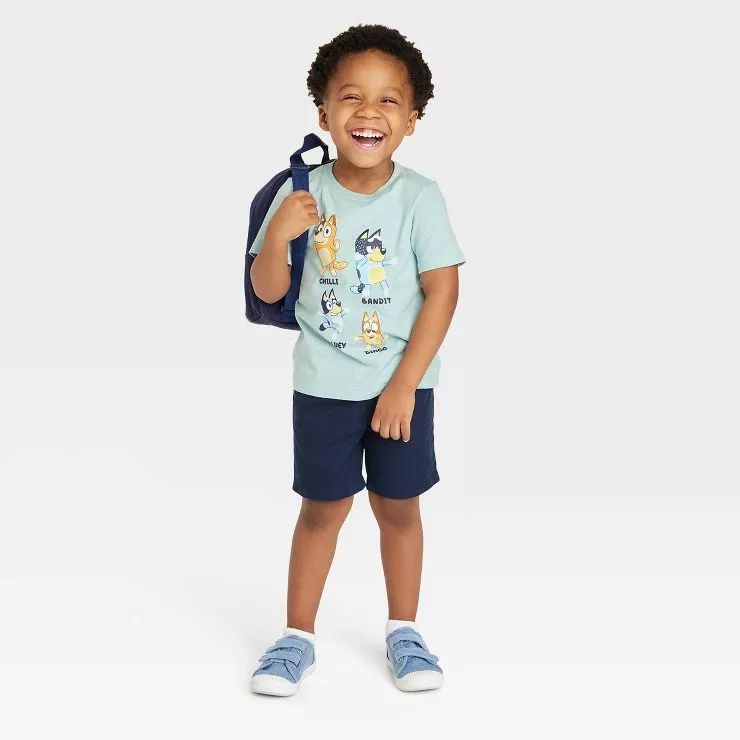 Toddler Boys' Bluey Short Sleeve T-shirt - Gray : Target