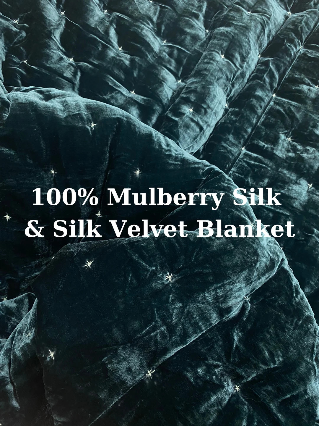 100% Mulberry Silk Velvet Throw Blanket Quilt Luxury Silk - Etsy | Etsy (US)