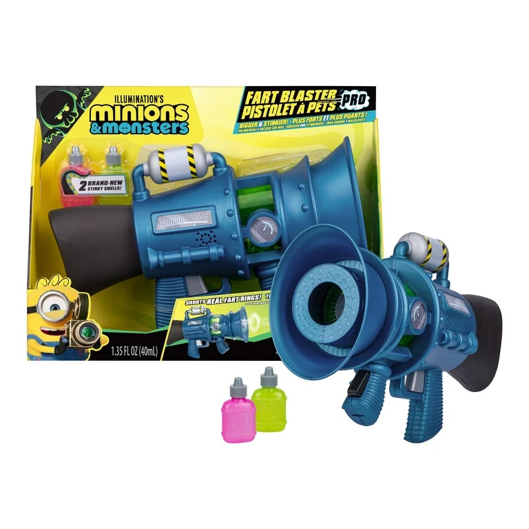 Minions & Monsters Fart Blaster Pro with 8 Stink Settings, Shoots Stinky Fart Rings up to 6' Away... | Walmart (US)