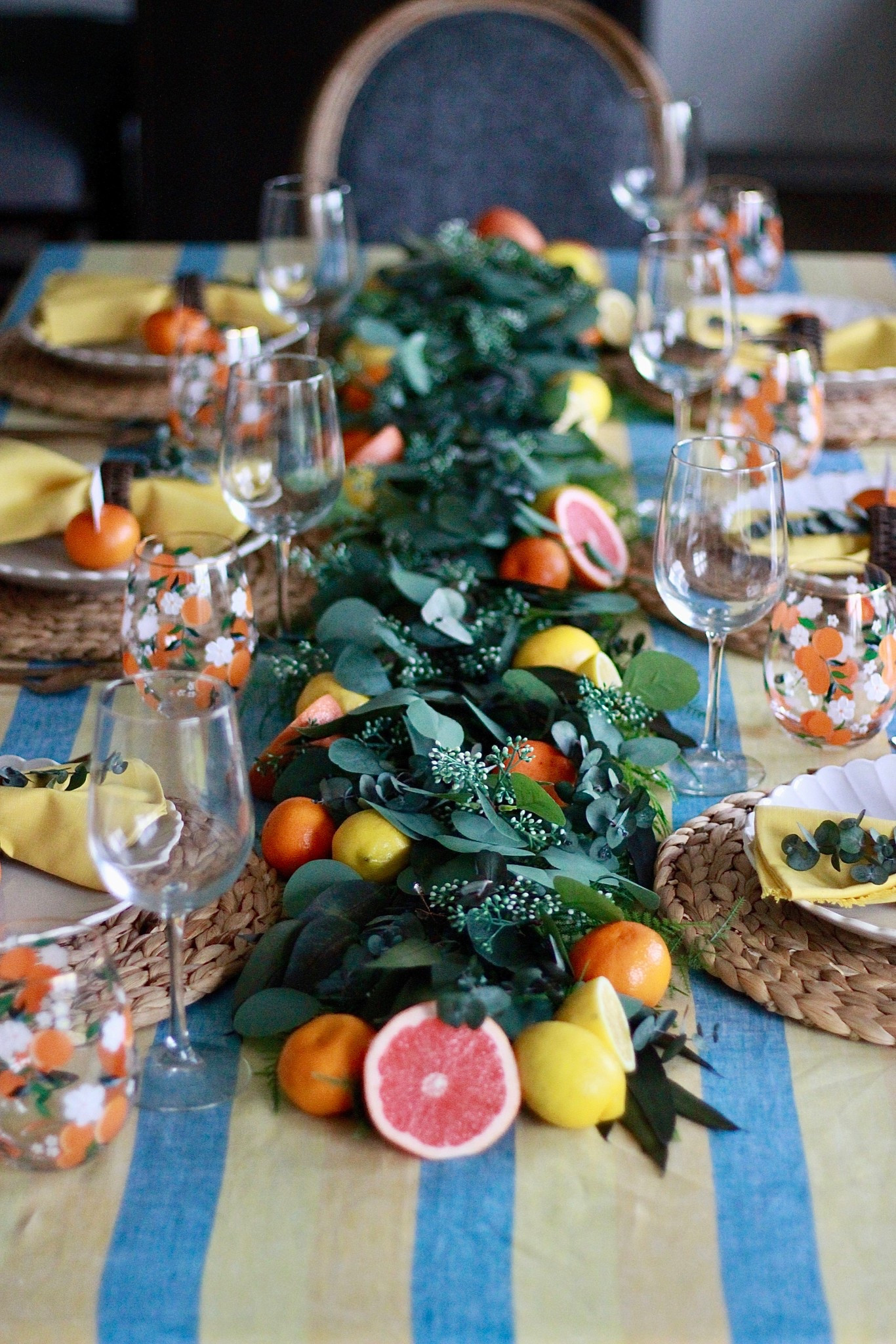 Recreate this citrus table setting for your next dinner party or brunch! 

#LTKHome #LTKSeasonal #LTKParties