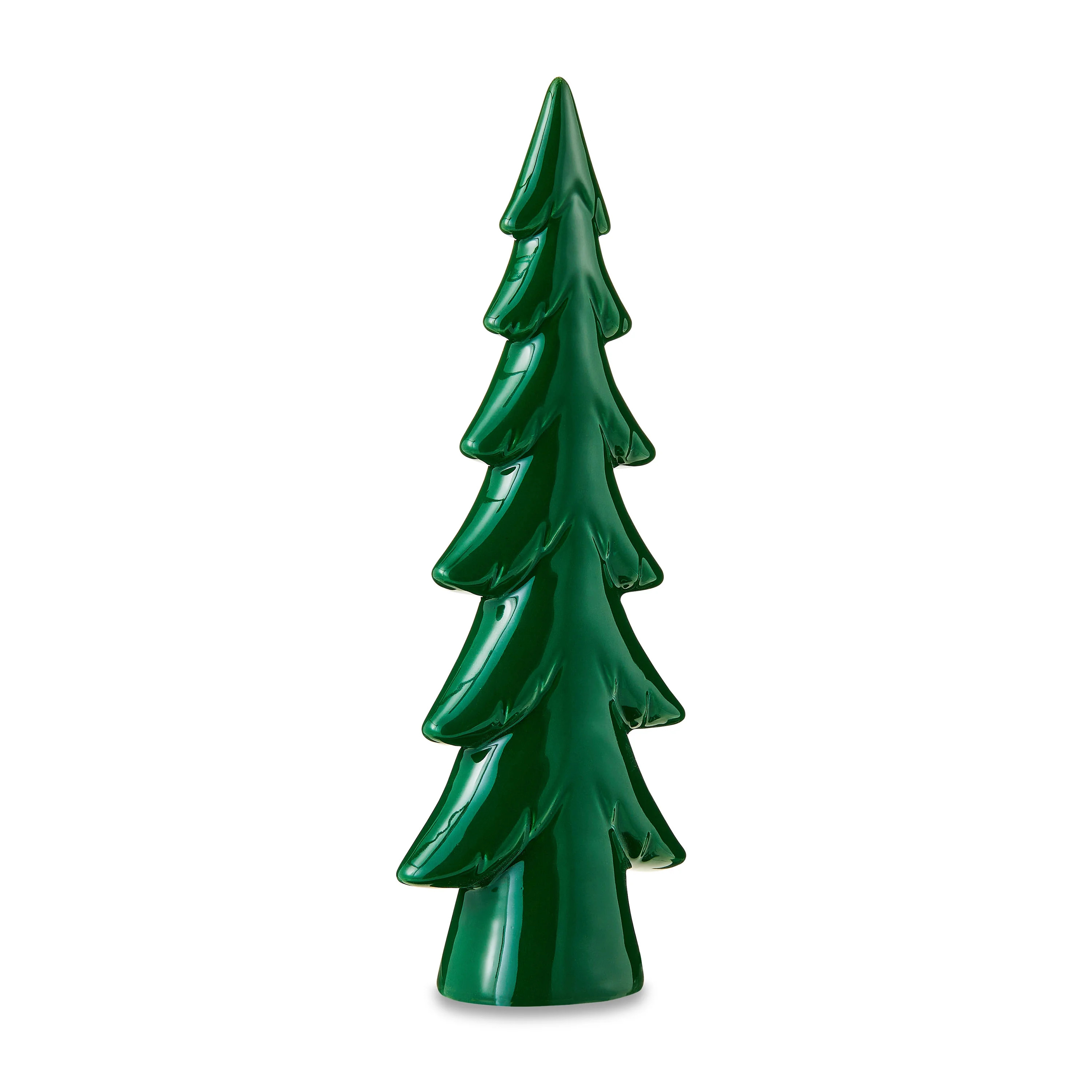 Holiday Time Green Ceramic Christmas Tree Tabletop Decor, 8.25" | Walmart (US)