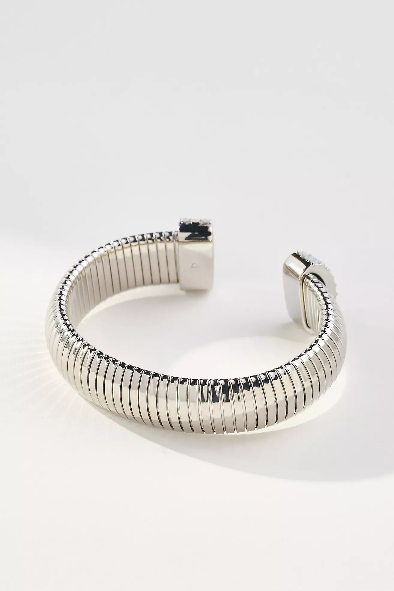 Pavé Ribbed Cuff Bracelet | Anthropologie (US)