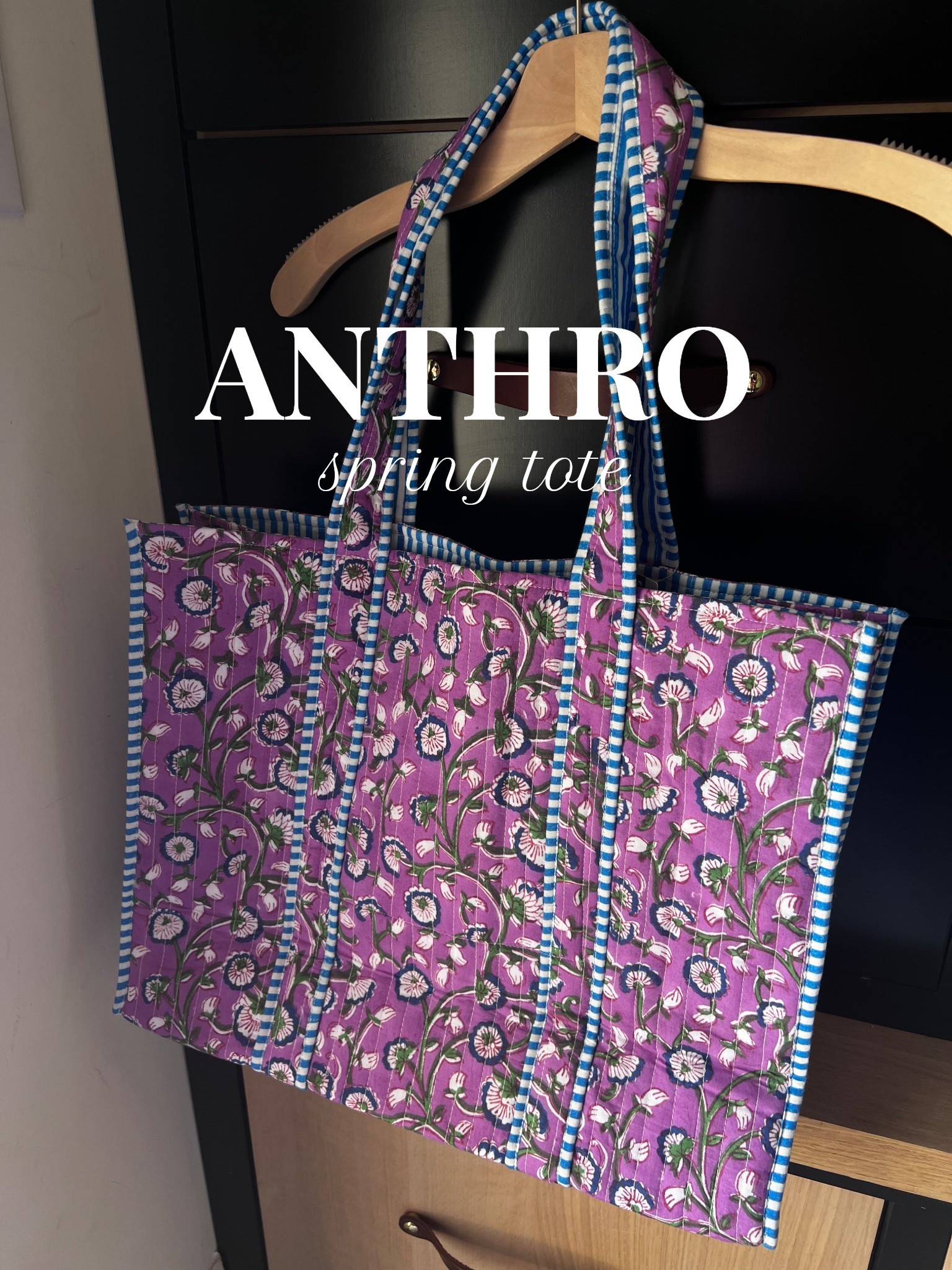 Forgot to share this tote from my anthro order! 