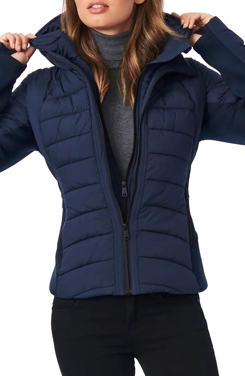 Hooded Quilted Water Repellent Jacket | Nordstrom
