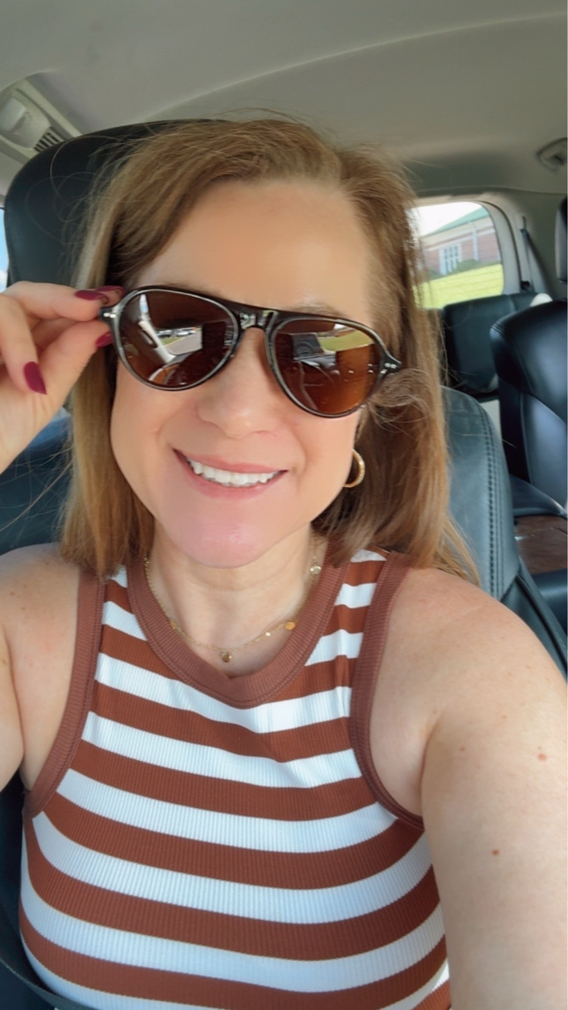 Also- I FINALLY found a pair of aviators sunglasses that aren't HUGE on my face W
Super affordable too!

#LTKSeasonal #LTKmomlife #LTKOver40