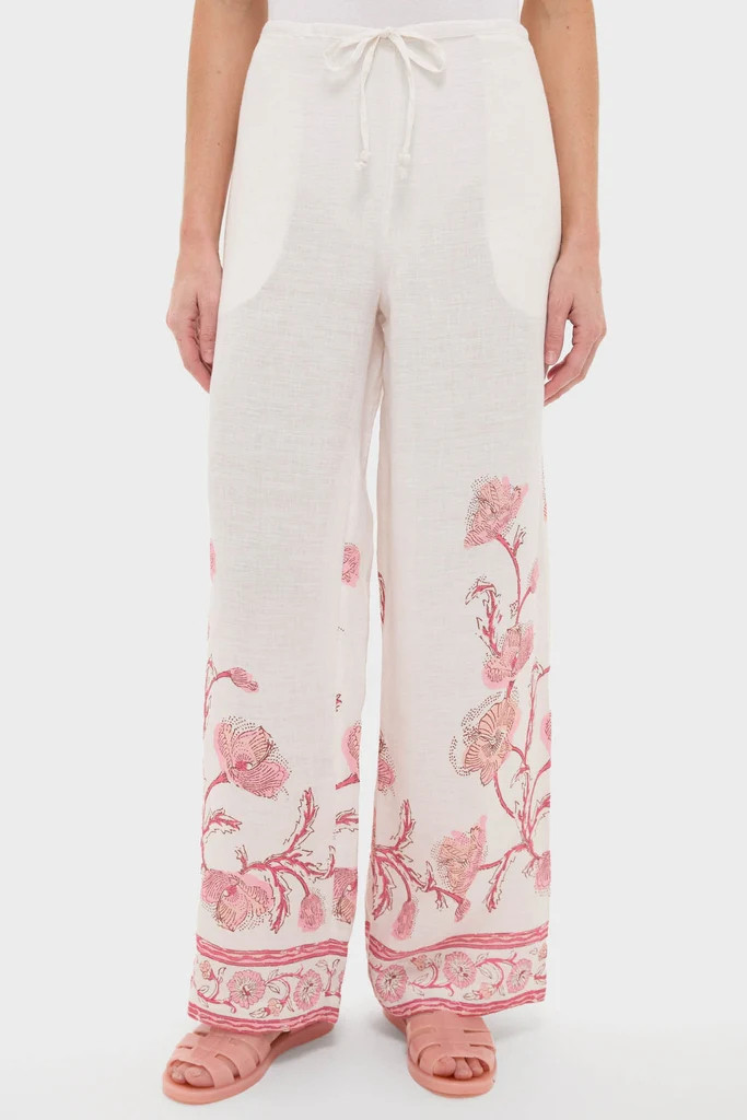 Hibiscus Bloom Pink Florentine Pants | Tuckernuck (US)