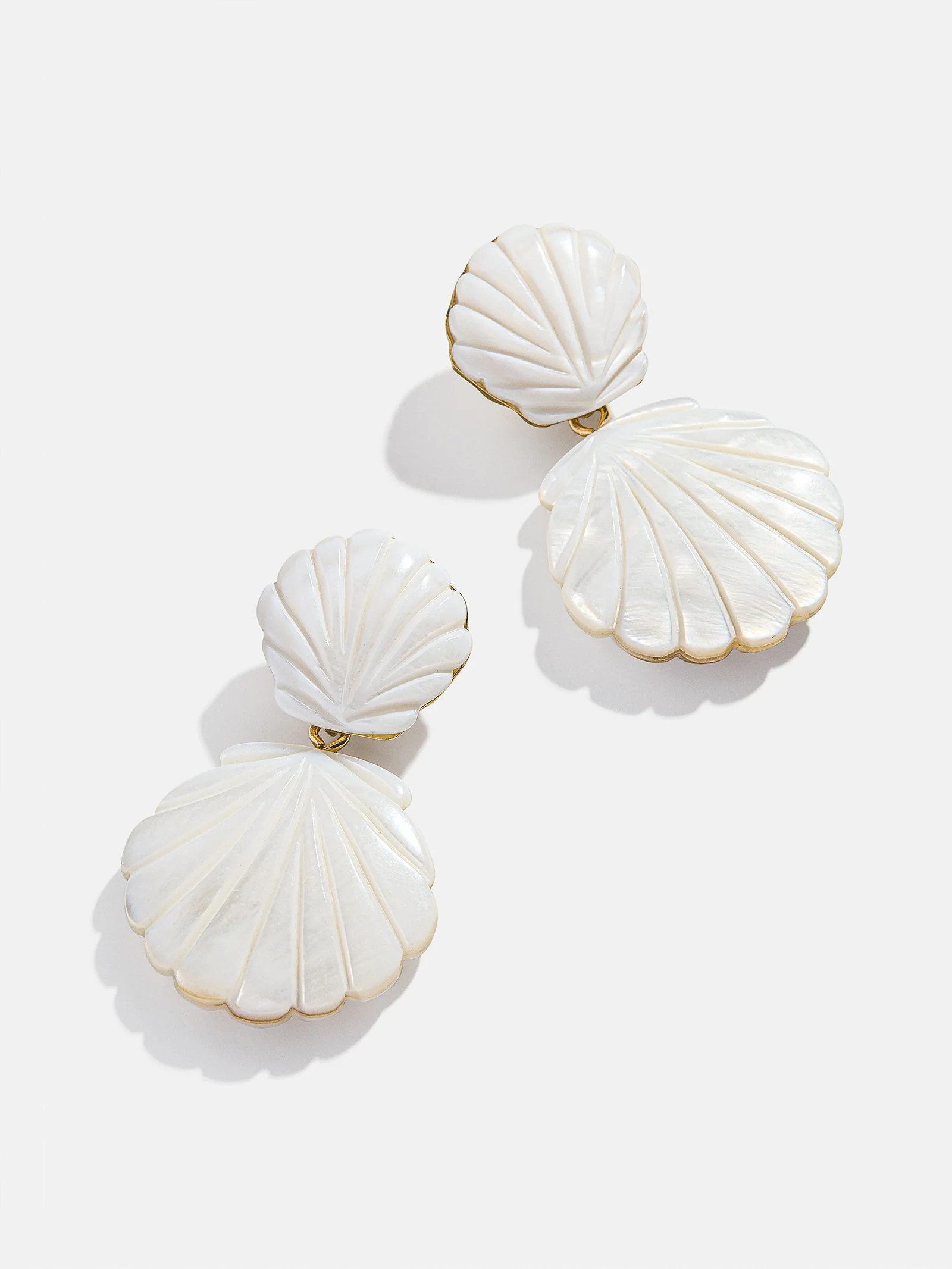 Out of This Shell Earrings - White | BaubleBar (US)