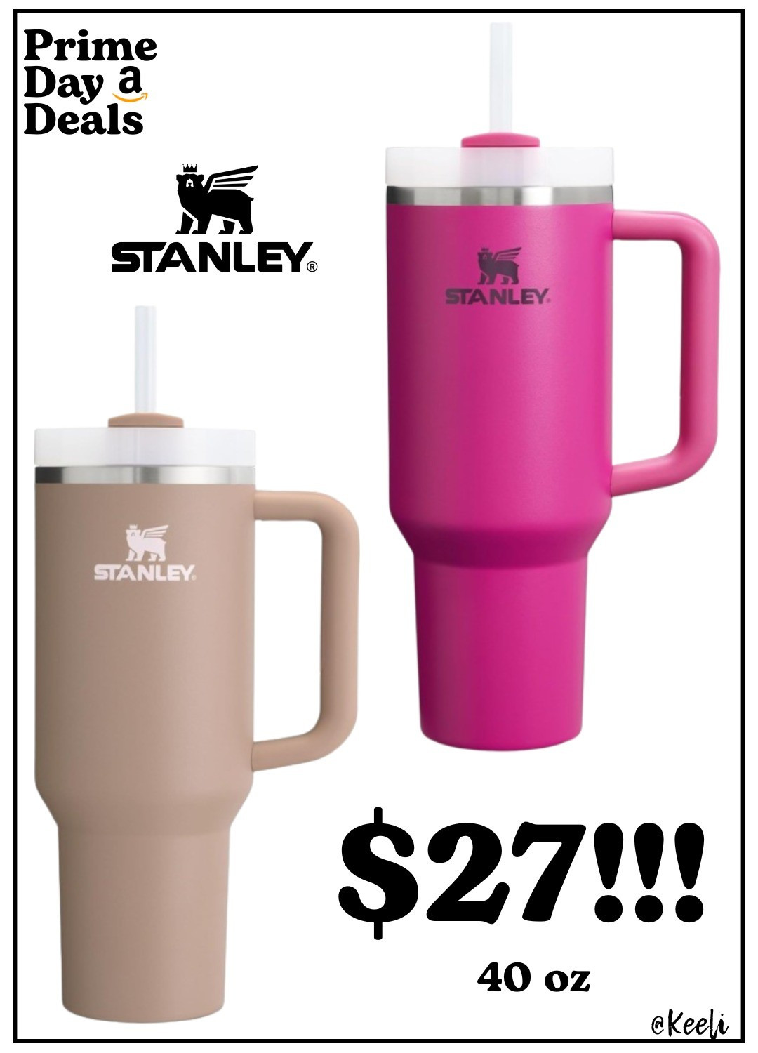 STANLEY 40 oz ON SALE for Prime Day! 🔥This is the lowest price I’ve seen on the viral Stanley Quencher H2.0 — excellent gift too!If you’re still using that old tumbler that doesn’t fit in your cupholder 👀... this is your sign. 📦 Prime Day deal won’t last → only on specific colors.🧊 #StanleyTumbler #StanleyOnSale #AmazonPrimeDay #PrimeDayDeal #LTKPrimeDay #LTKhome #LTKfit #LTKwellness #AmazonHydration #TikTokMadeMeBuyIt #LTKunder50 #MomLifeFavorites #NeutralKitchen

#LTKFindsUnder50 #LTKSaleAlert #LTKHome