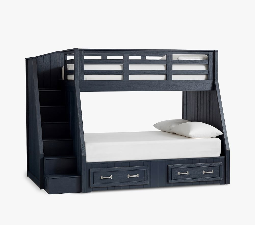 Belden Twin-Over-Full Stair Bunk Bed | Pottery Barn Kids