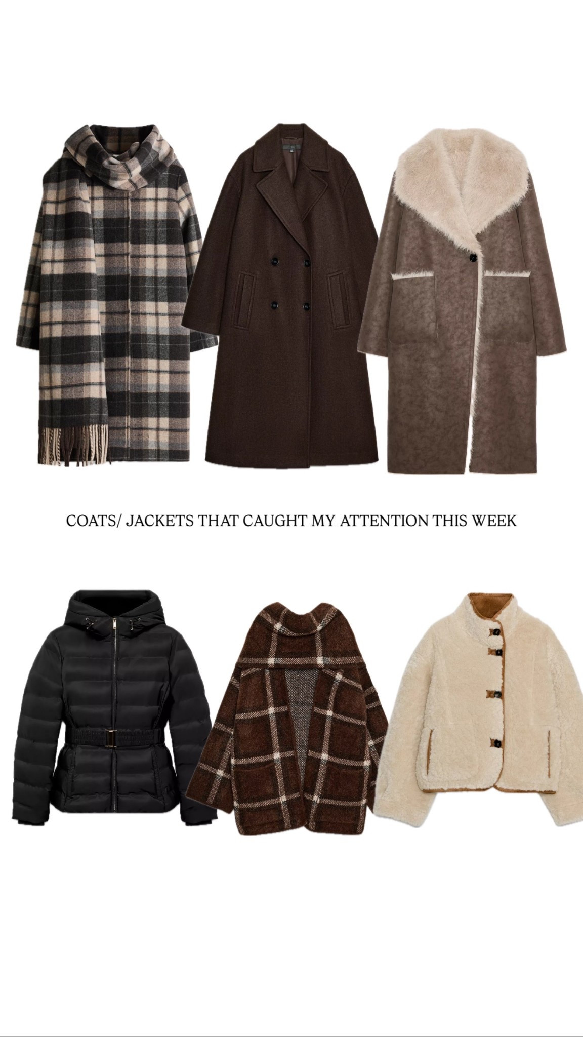 Coats and jackets that caught my attention this week. Reversible coat/ fleece jacket/ plaid coat/ scarf coat 

#LTKMidsize #LTKOver40 #LTKGiftGuide