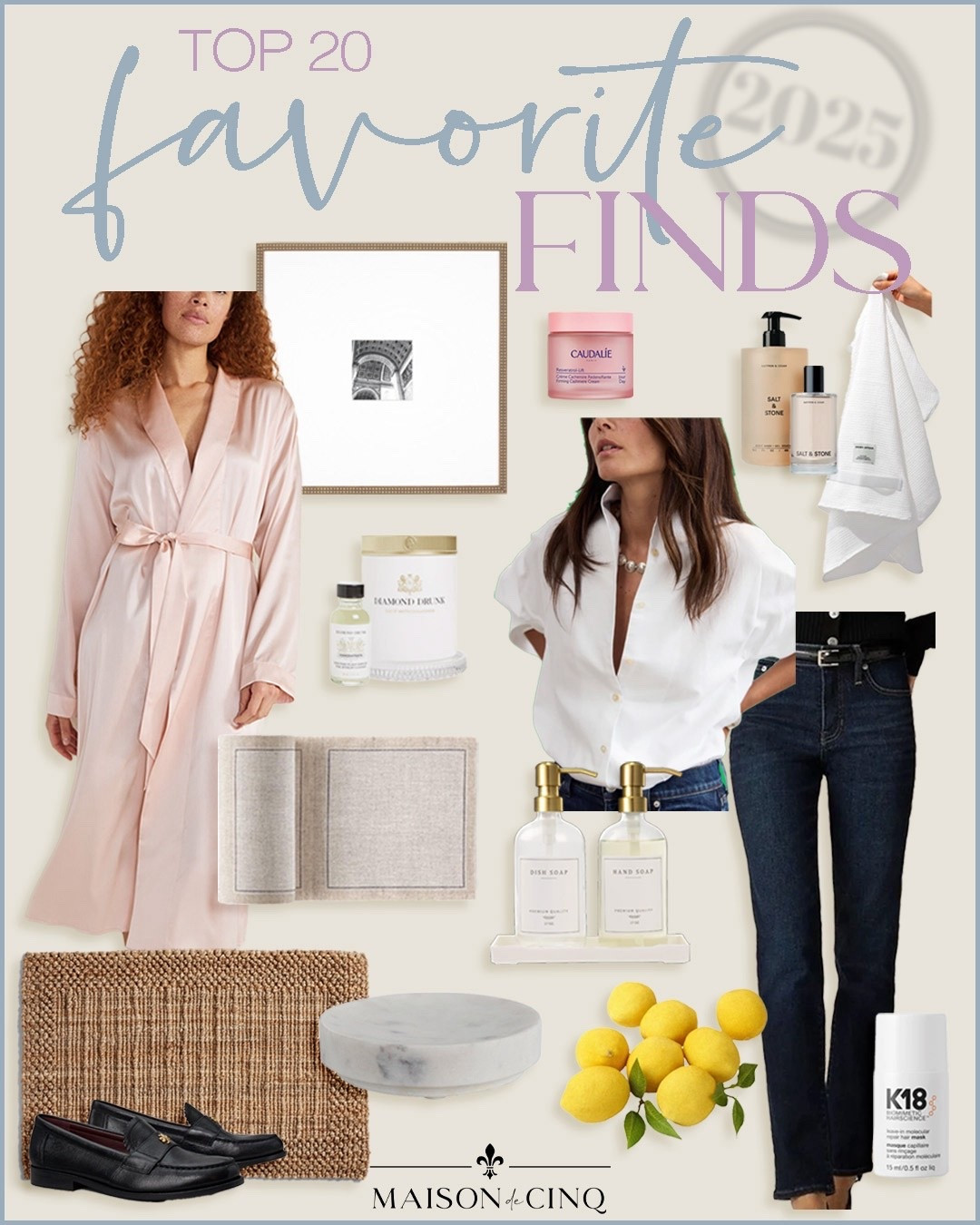 My absolute top 20 things I bought in 2025! From Amazon gadgets to my favorite white shirt and everything in between!

Home decor, robe, pajamas, slim jeans, wall decor, frame, doormat, gift ideas, classic fashion 

#LTKFindsUnder50 #LTKHome #LTKOver40