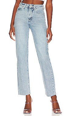 superdown Dylan Straight Denim Jean in Blue Wash from Revolve.com | Revolve Clothing (Global)