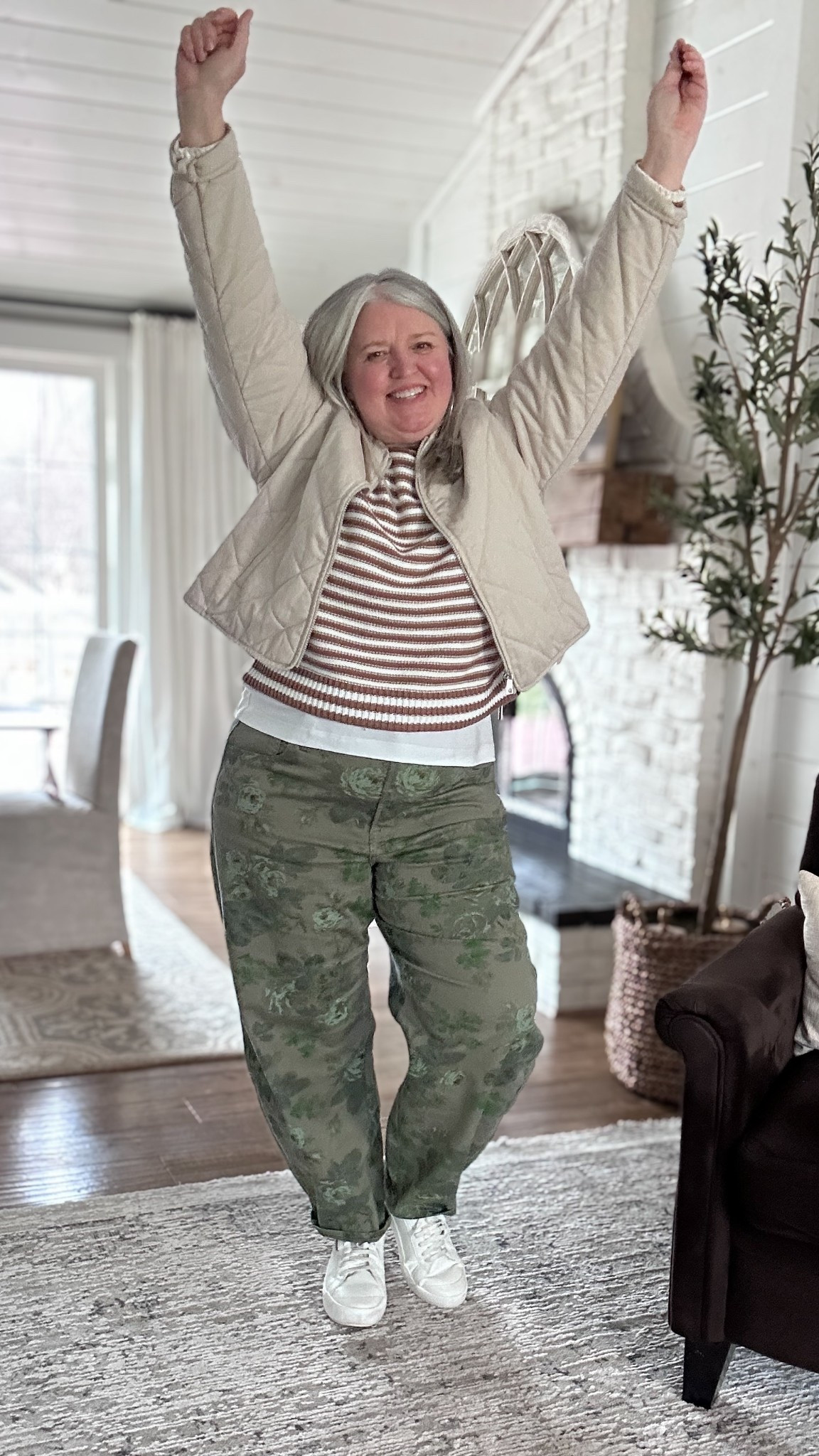 Plus-size real life outfit idea. 
Pants - 34/18
Tank - XL
Sweater - XL
Jacket - XXL

Measurements for size reference:
5’5” || Bust 46” || Waist 40” || Hip 51” 




#LTKPlusSize #LTKMidsize #LTKOver40